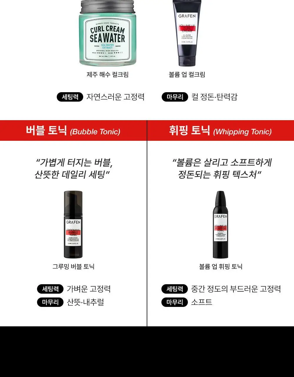 [기프트세트] 그라펜 SEA YOU세트(해수포마드 100ml+해수스프레이 210ml+빗) 상세페이지 41